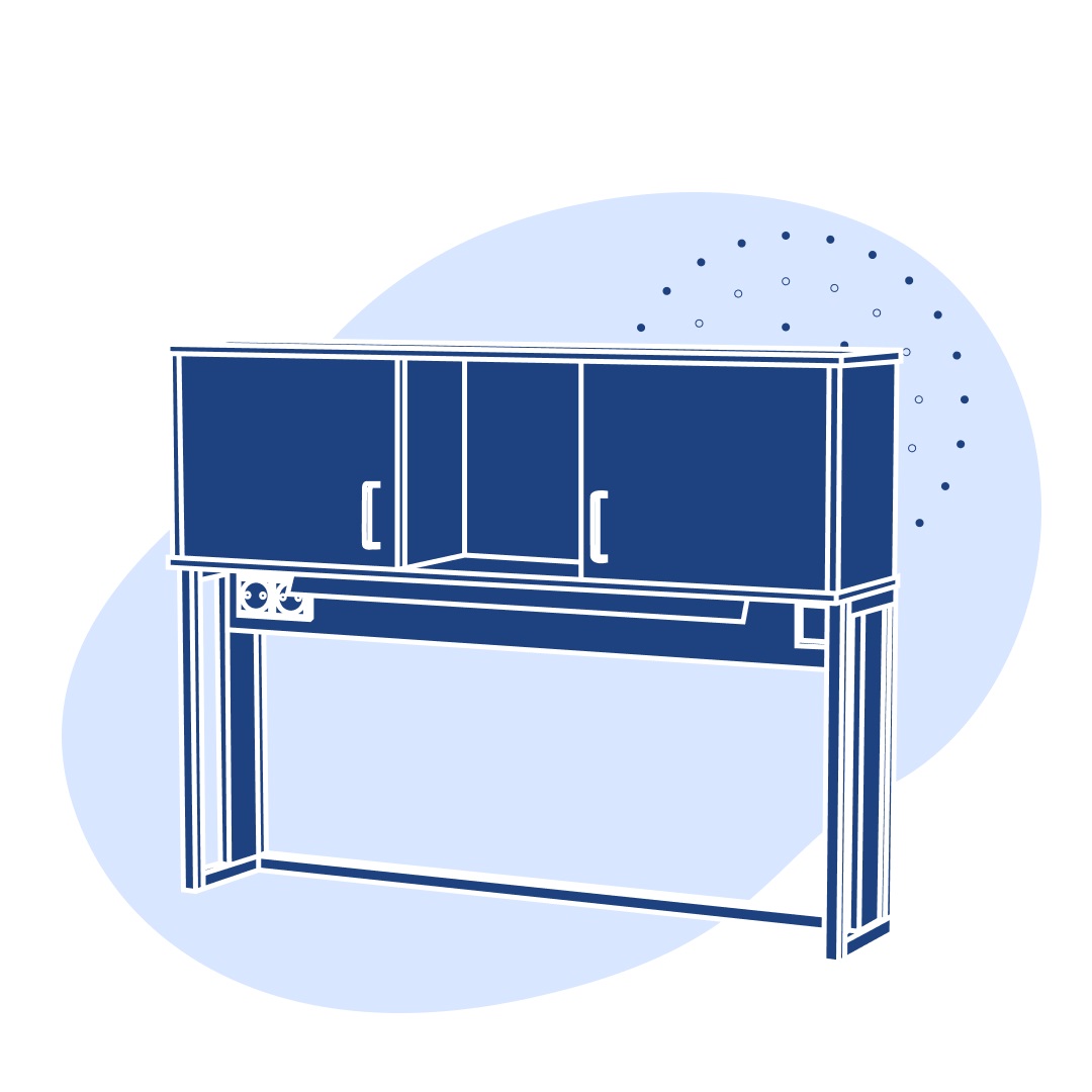 Надстройки к лабораторной мебели