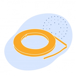 Лента с полимерным покрытием 1.6 мм ПЭ ГОСТ 34180-2017