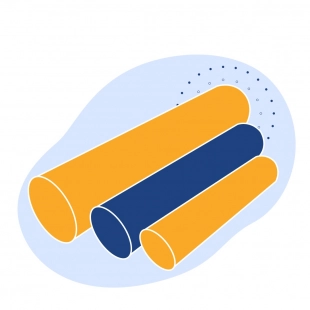 Труба оцинкованная электросварная прямошовная 377х18 мм Ст2пс ГОСТ 10704-91