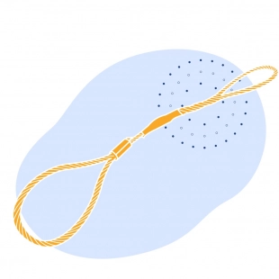 Строп грузовой канатный УСК1 10 т 2.5 м