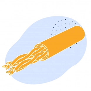 Витая пара S/FTP 6а 4 пары 24 AWG экранированная