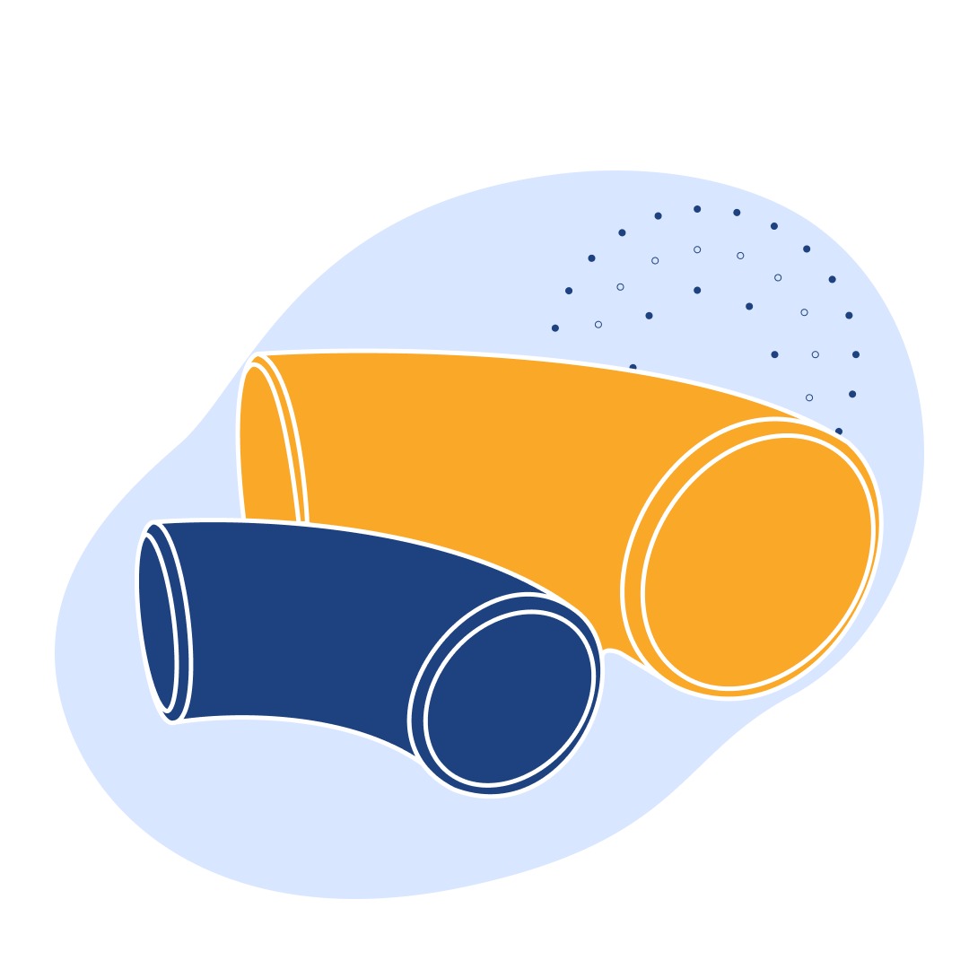 Чугунное колено с двойным раструбом 45° Ду 125 мм ГОСТ ISO 2531-2012