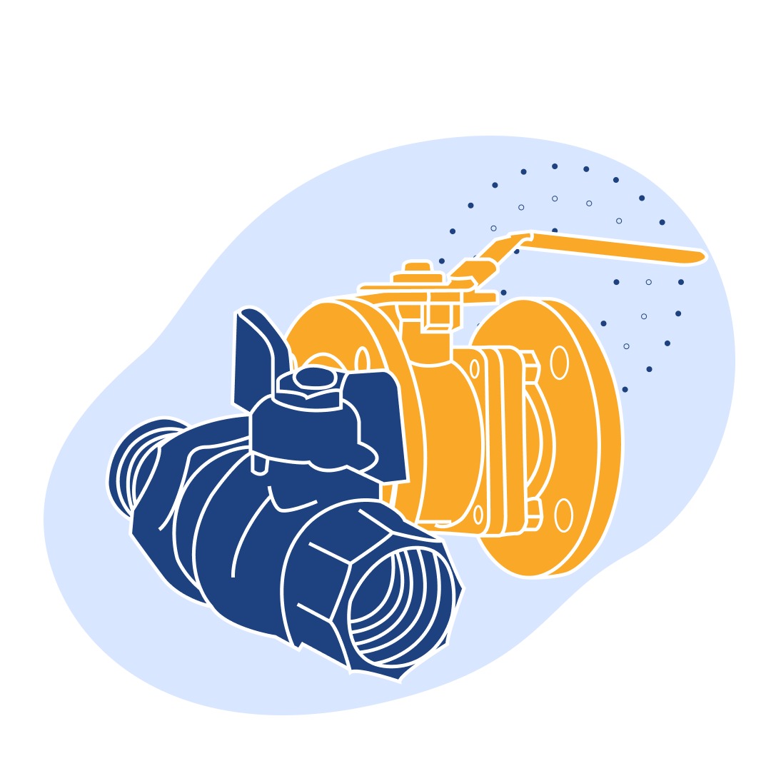 Титановый кран шаровой проходной без присоединительных фланцев ДУ 300 мм РУ 25 кгс/см2 ГОСТ 9702-87