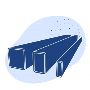 Труба профильная нержавеющая прямоугольная 80х40х1.5 мм AISI 304