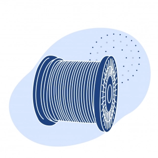 Канат авиационный нержавеющий 6.4 мм 6х7(1+6)+1х7(1+6) ГОСТ 2172-80