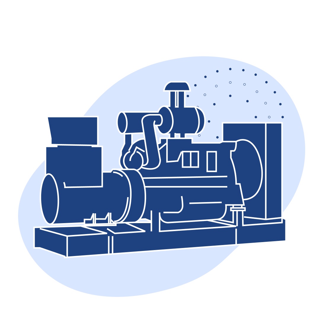 Дизель-генераторная установка 3012 series 1300 об/мин 1100 кВт