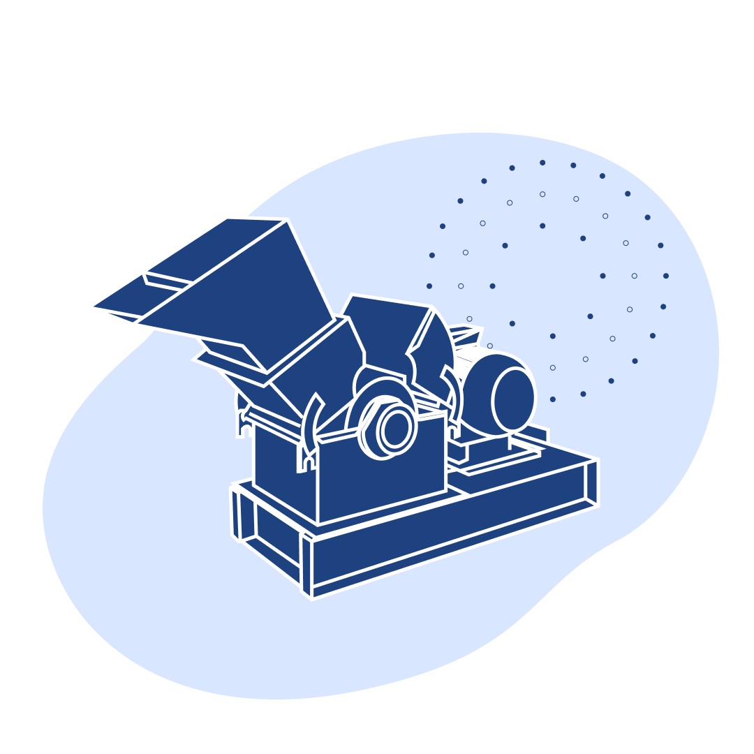 Дробилка молотковая МД 5х2 1560х805х1230 мм 11 кВт 580 кг