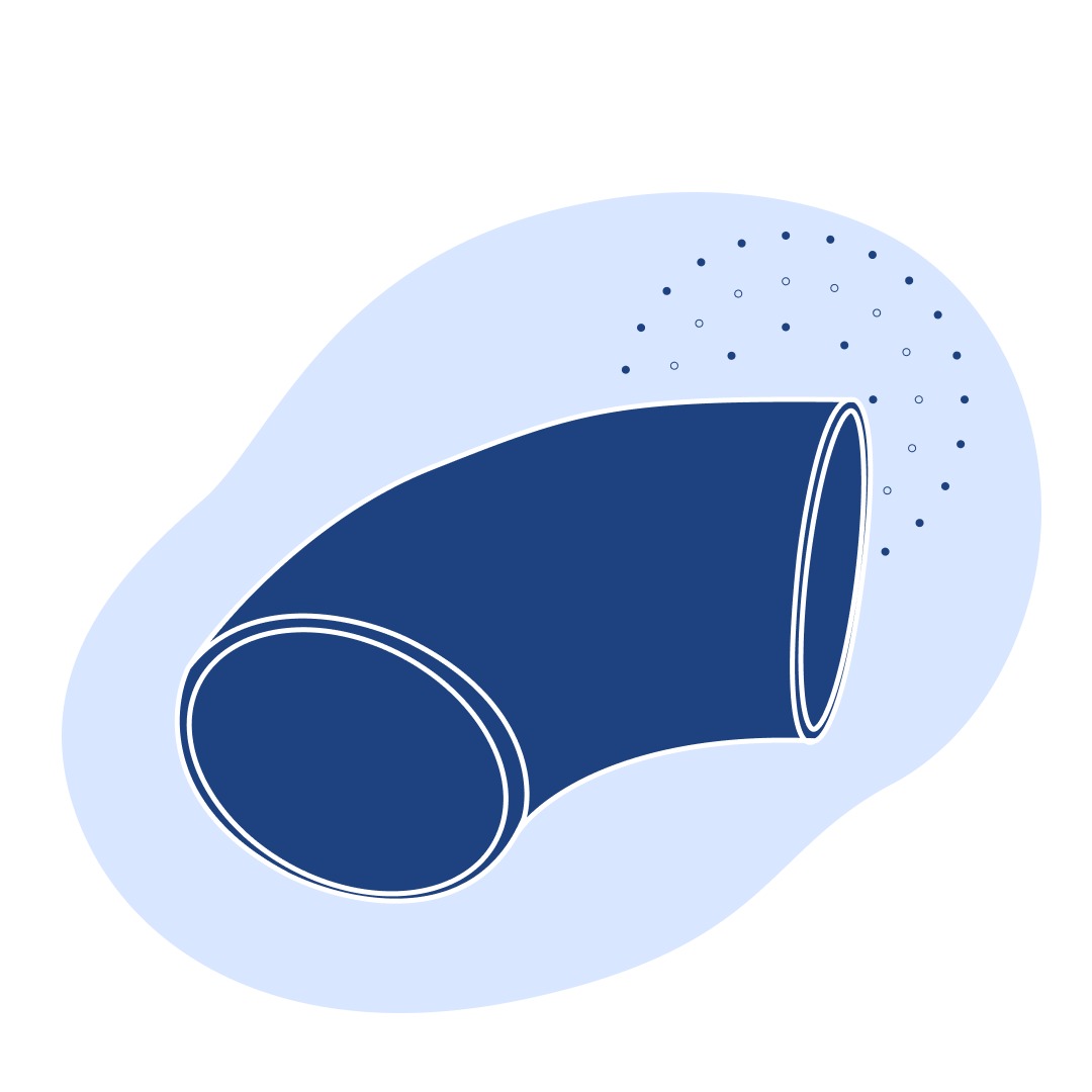 Титановый отвод 90° 48.8х2.5 мм ВТ1-0 ГОСТ 17375-2001